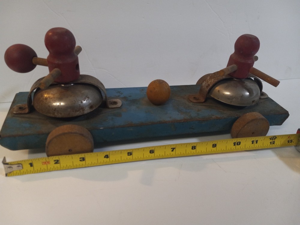 Vintage Tin and wooden Pull/Push Toy
