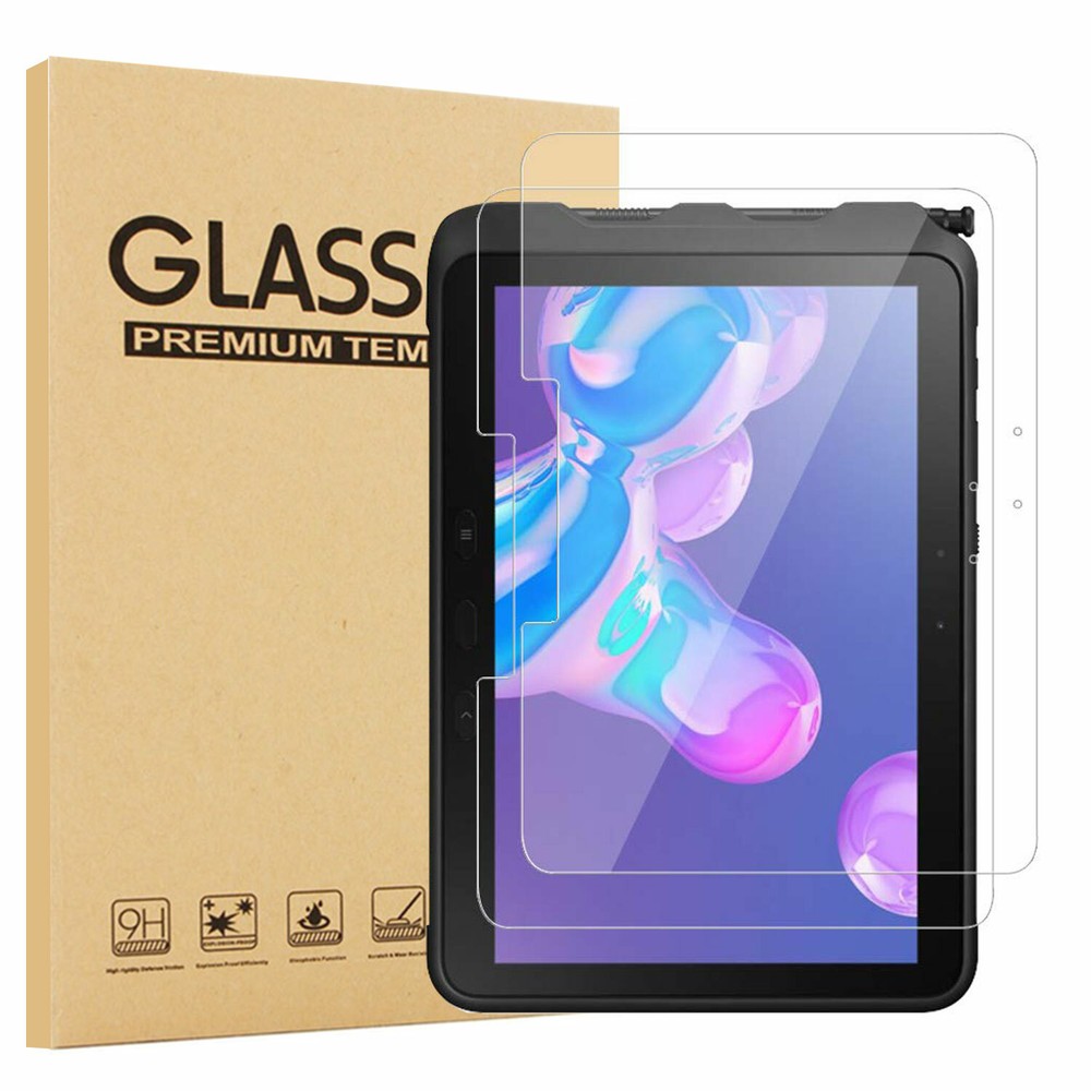 2PCS Tempered Glass Screen Protector for Galaxy Tab Active Pro 10.1" Tablet 2019