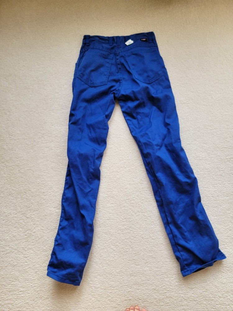 Bulwark Protective Apparel Flame Resistant Work Pants Blue 28-37U