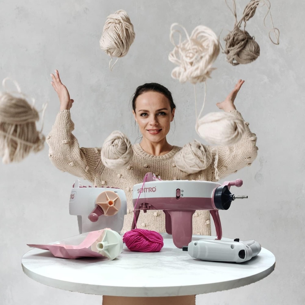 Knitting Machine Drill Attachment for Sentro Knitting Machine Adapter 3 Quick...