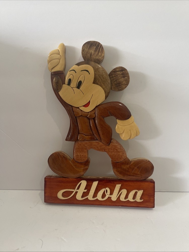 Mickey Mouse Aloha Wood Sign