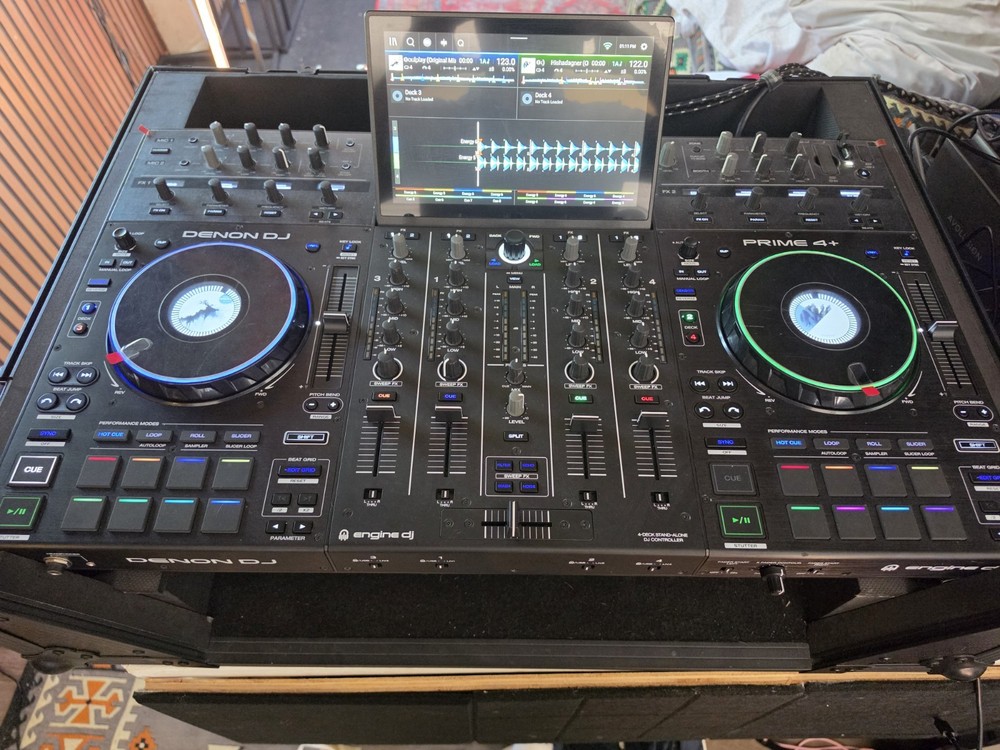 Denon DJ PRIME4+ With PROX case