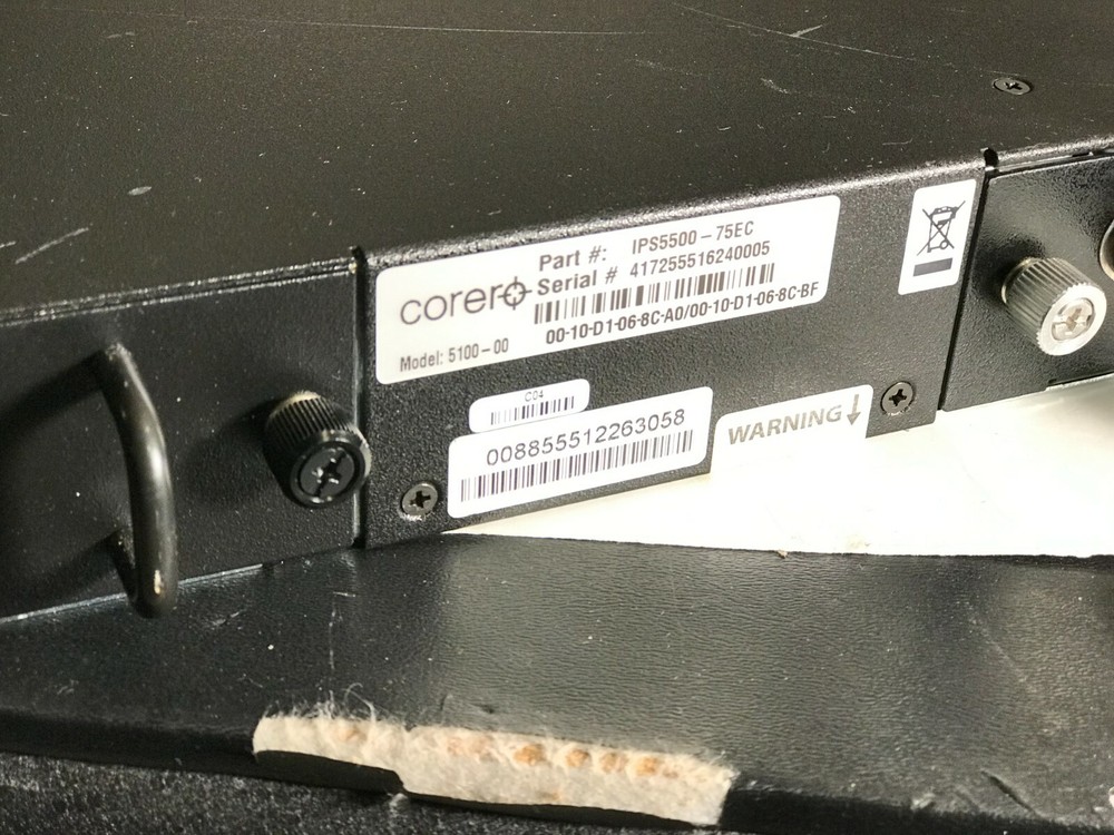 Corero 5100-00 EC Series Intrusion Prevention System IPS5500-75EC