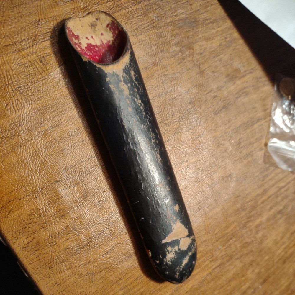 ANTIQUE SPECTACLE EYEGLASS CASE EMPTY SHOWS WARE