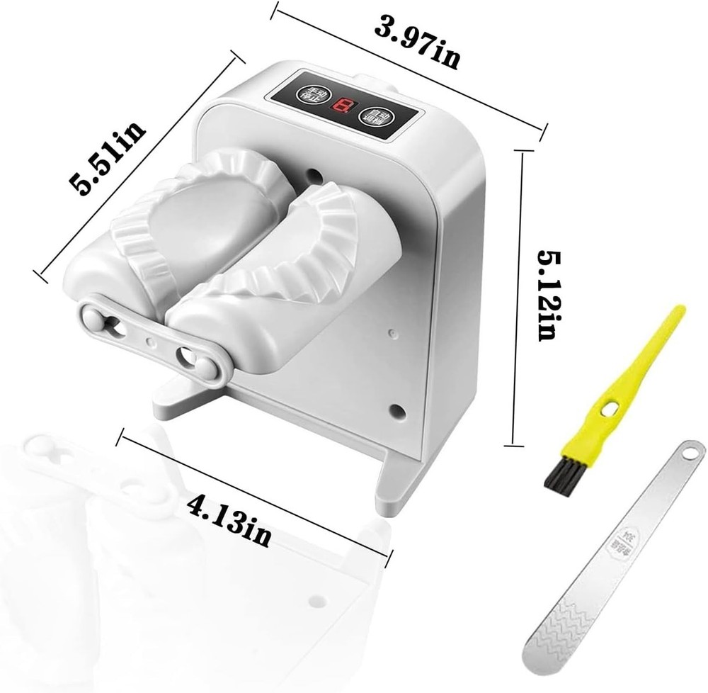 Electric Dumpling Press Maker Machine Automatic White Kitchen Pastry Maker