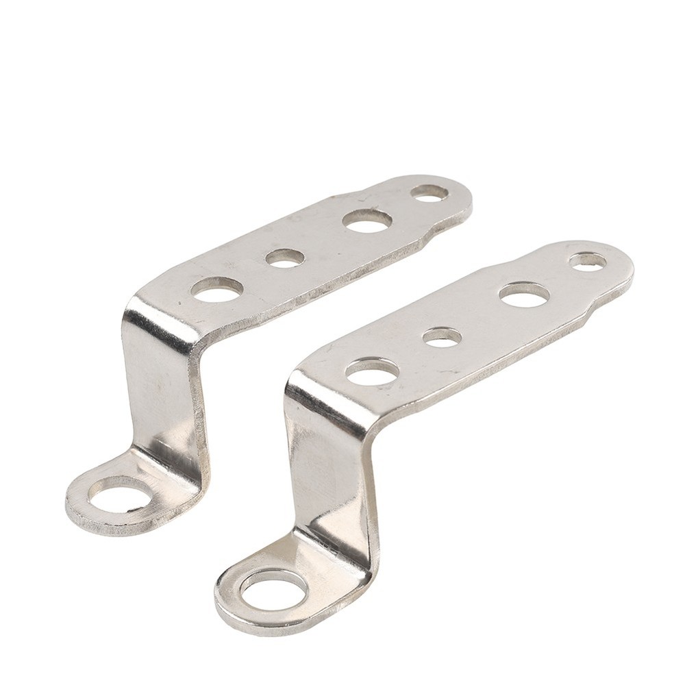 2x Silver Mounting Bracket Fog Driving Light Bracket Headlight Support Holder