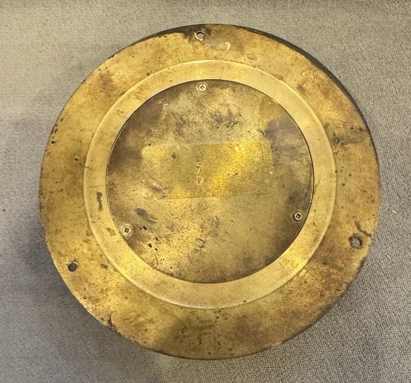 Brass Body Thermo Hygrometer Temperature 6.25” Base