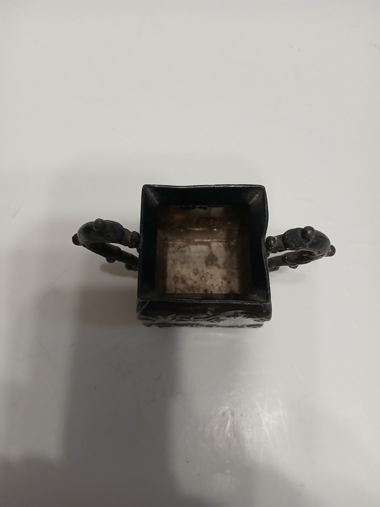 Antique E.G. Webster & Son 330, Silver Plated Small Container 1800's