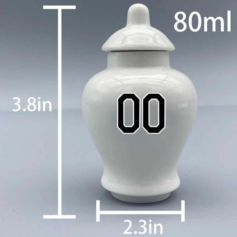 Ceramic Baseball Urn – Chicago White Sox Theme, Custom Text & Number
