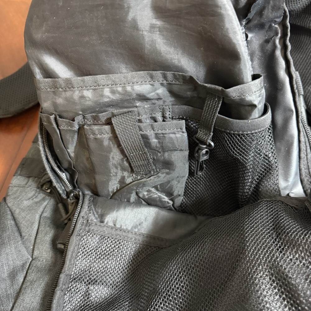 Samurai Tactical Black Backpack MOLLE System Military Style Utility Pack