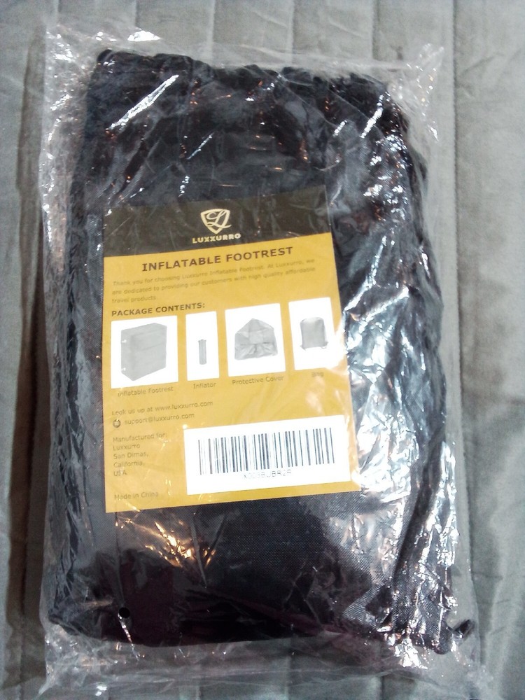 Luxxurro Inflatable Footrest New In Package Includes Pump