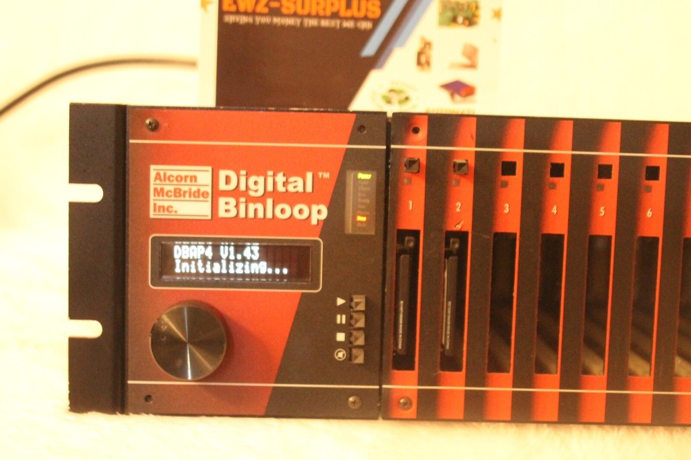 ALCORN MCBRIDE DIGITAL BINLOOP 32 TRACK AUDIO/VIDEO REPRODUCER FULLY TESTED