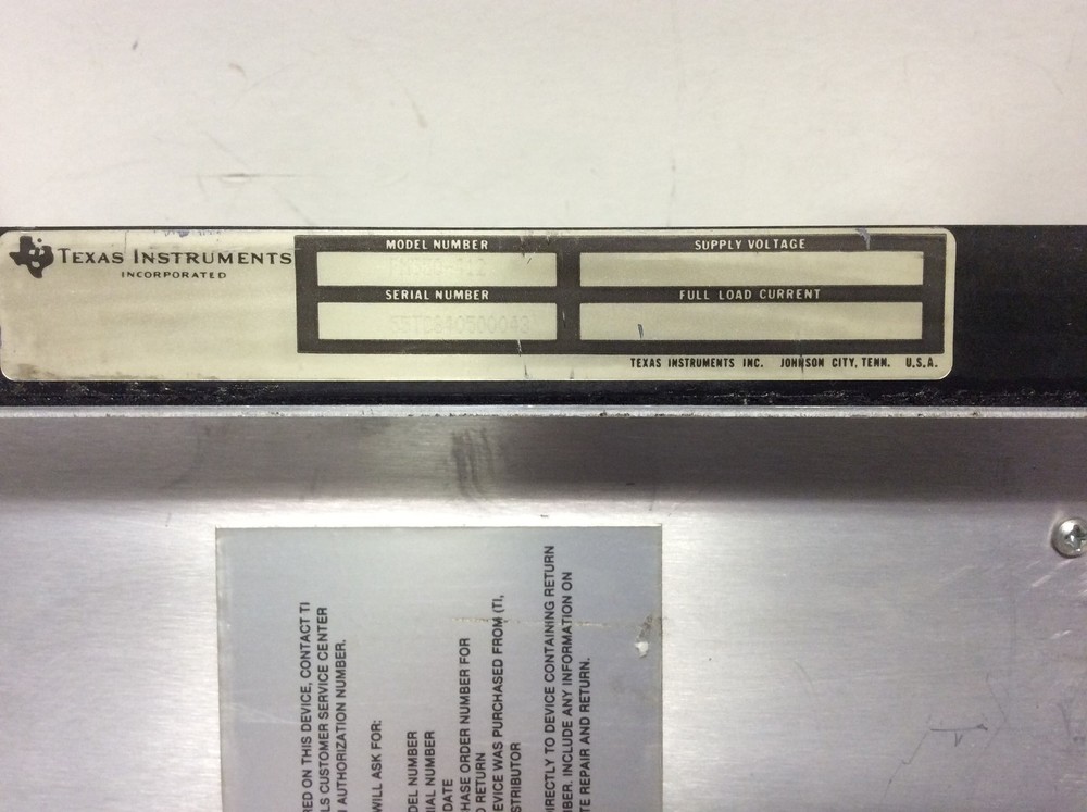 Texas Instruments Timer Counter Access Control model PM550-412