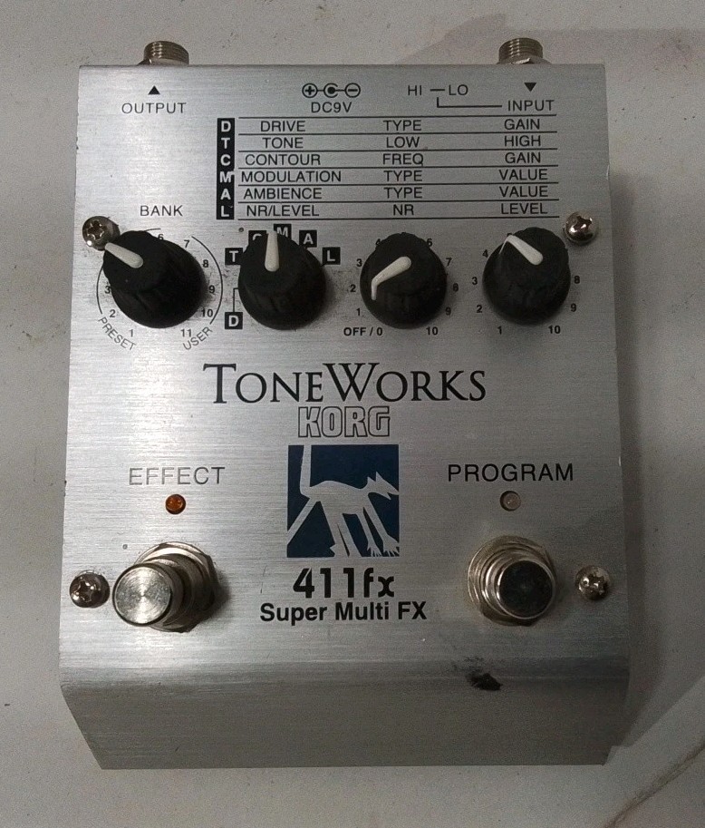 Korg ToneWorks 411fx Super Multi FX Guitar Pedal Processor