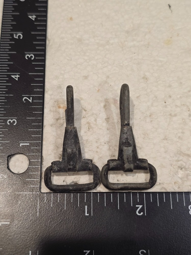 Original US Military Web Gear Snap Hooks Pair (#4424)