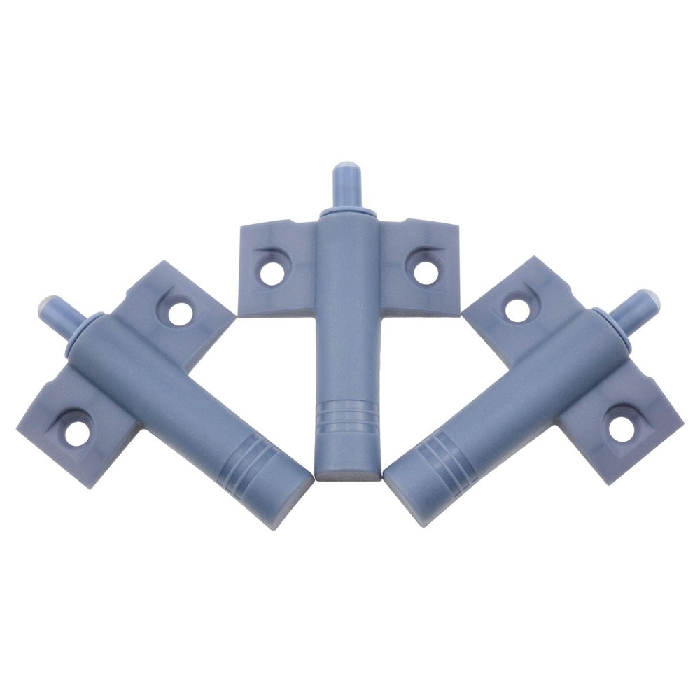 Plastic Soft Close Cabinet Door Damper Quiet Baffle Buffer Grey Screws 8 PCS