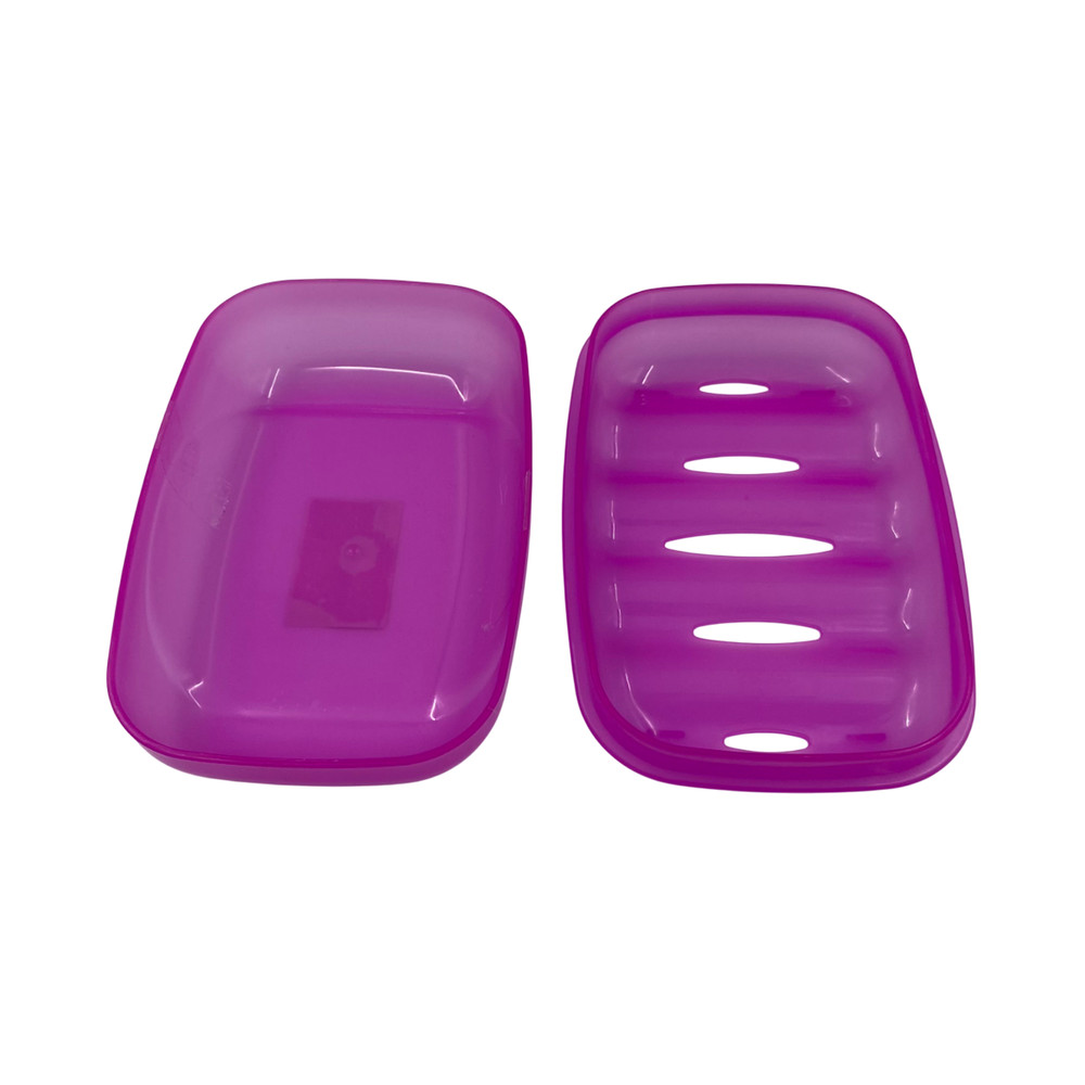 3pcs Bathroom Water Draining Soap Case Holder Drainer Soap Container Storage Box