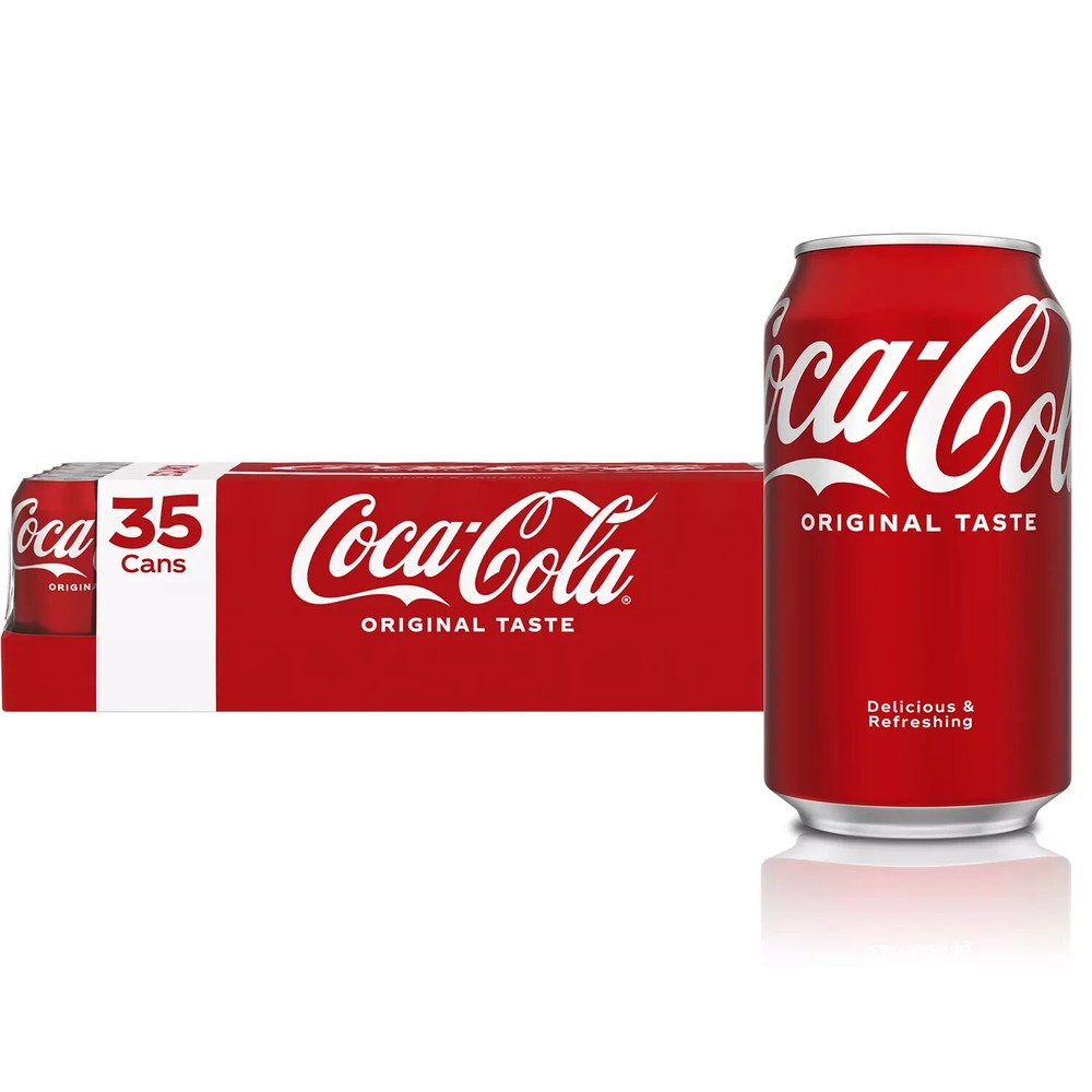 Coca-Cola Classic Coke Soda, 12 fl oz, 35-Pack Cans