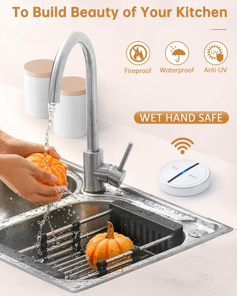 Garbage Disposal Wireless Switch Kit Remote Control Outlet Garbage Disposal B...