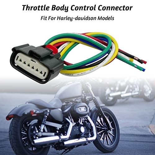 Throttle Body 6 Pin Control Actuator Connector Plug Fits for Harley Davidson