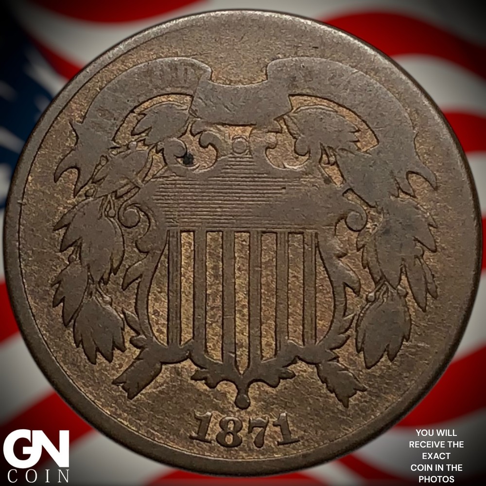 1871 2 Cent Piece Z4217