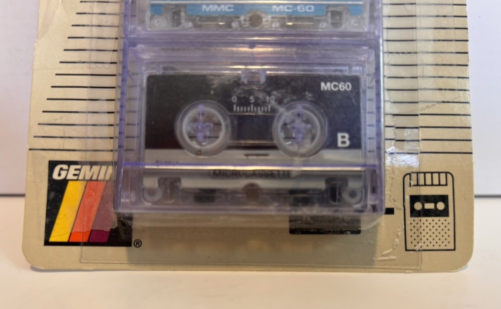 Gemini Audio Microcassette MC-60 -Open box but with Original Package VINTAGE!