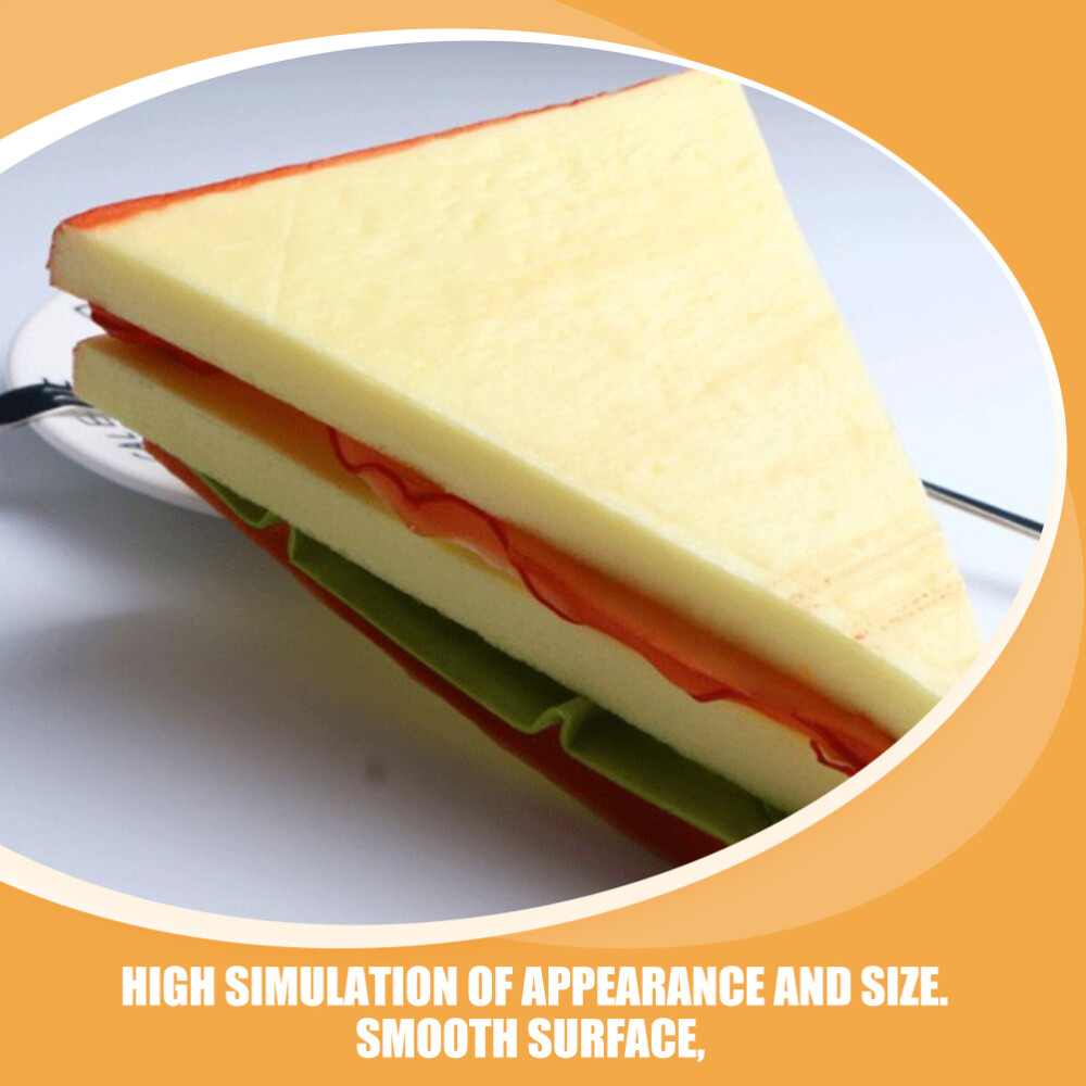 2PCS Burger Model Fake Hamburger Artificial Bread Simulation Food Display Prop