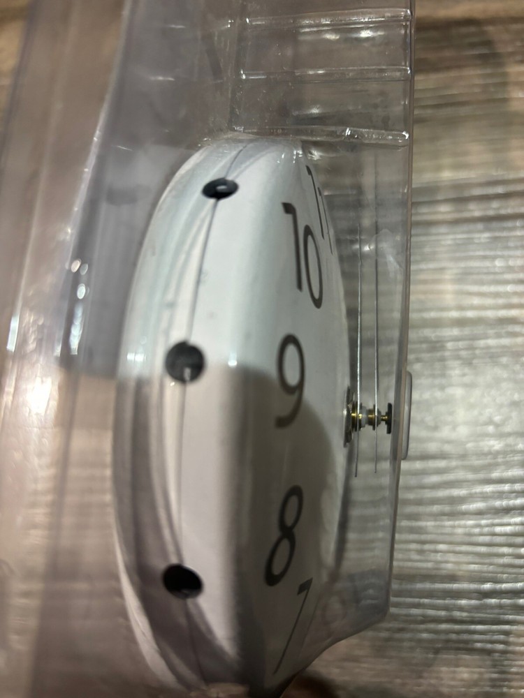 Infinity Instruments White Face Replacement Clock for Spoked Clocks