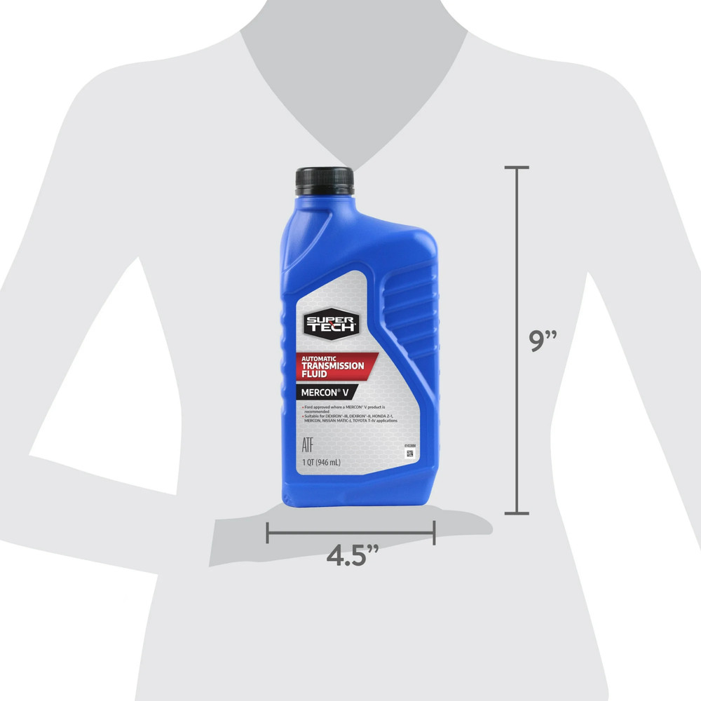 Super Tech MERCON V Automatic Transmission Fluid, 1 Quart (Pack of 2)