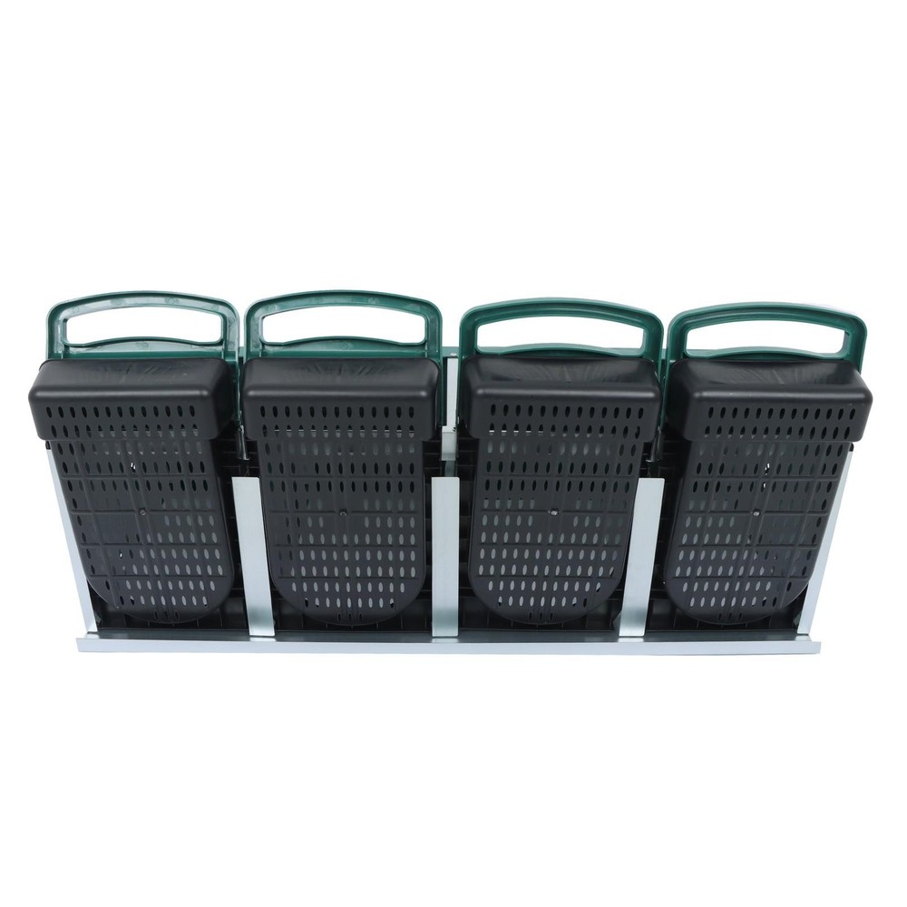 4 Hole Chicken Nesting Boxes Metal Chicken Egg Laying Box with Perch