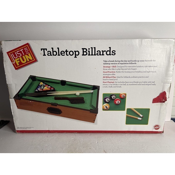 Just for Fun Tabletop Billiards, New Sealed
