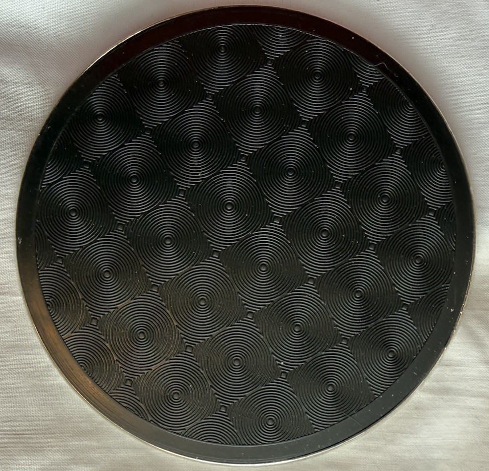Antique Silver plate And Crystal Coasters(2) & 2-flat Coasters