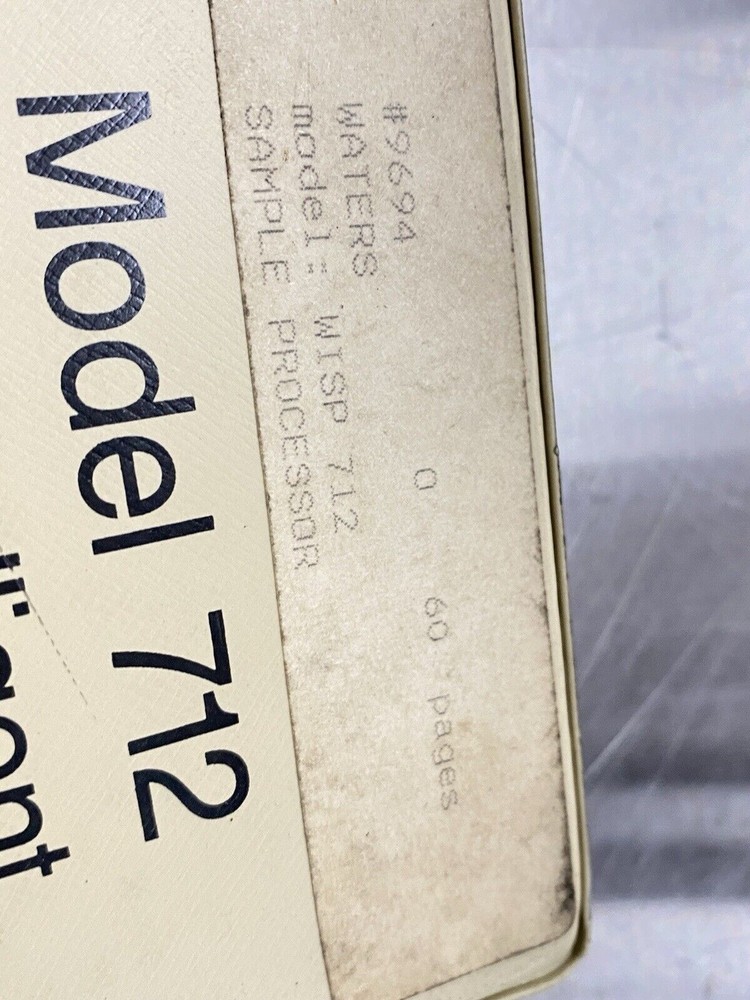 Waters WISP 712 Waters Intelligent Sample Processor - Users Guide / Manual