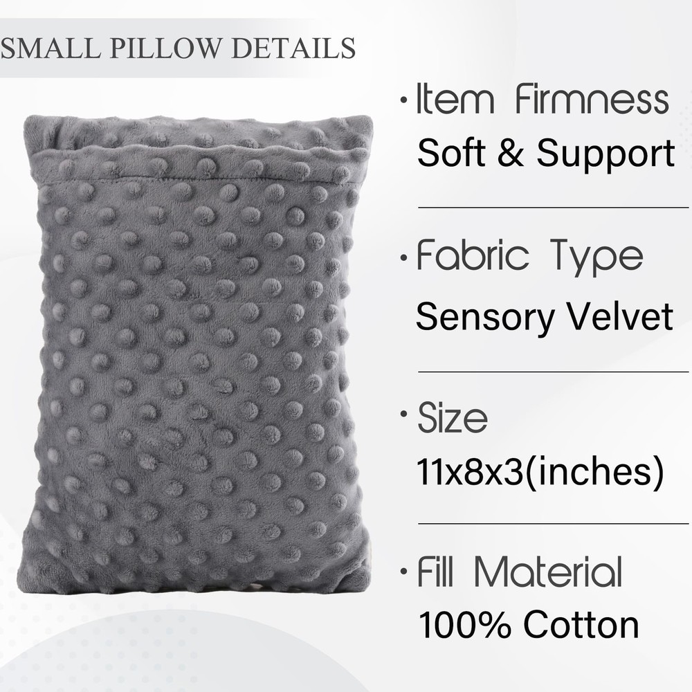 zhijiazhi Abdominal Surgery Pillow with Small Rectangular Pillow, Grey