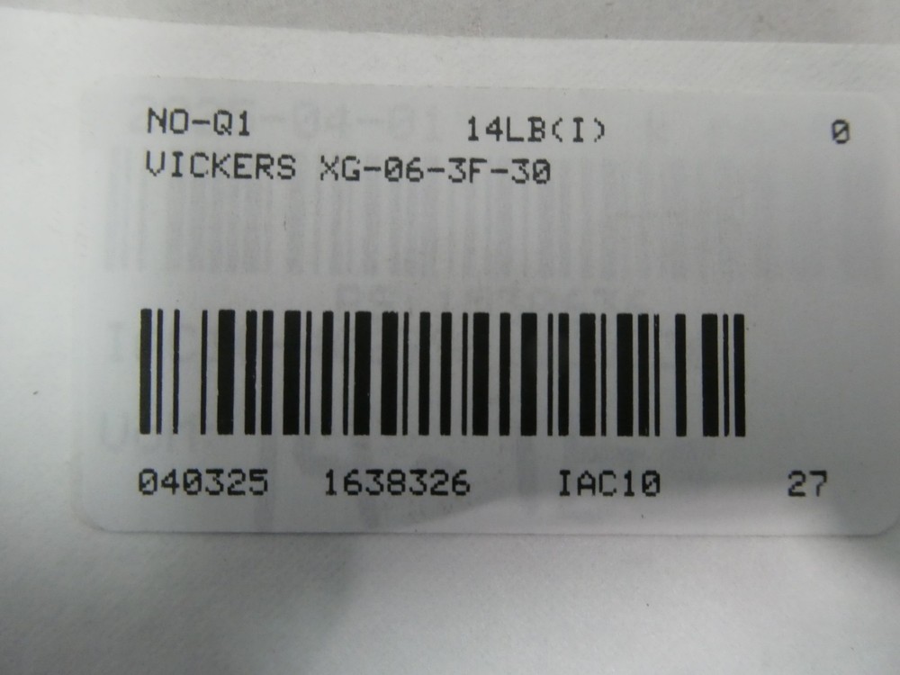 Vickers XG-06-3F-30 Reducing Valve