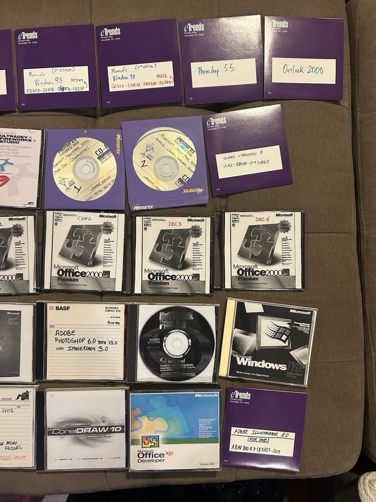 Backup Software Cd-rs Microsoft Macromedia Adobe