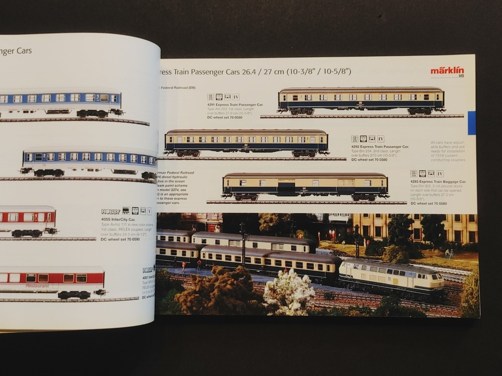 1998/99 E MARKLIN HO TRAIN CATALOG VG