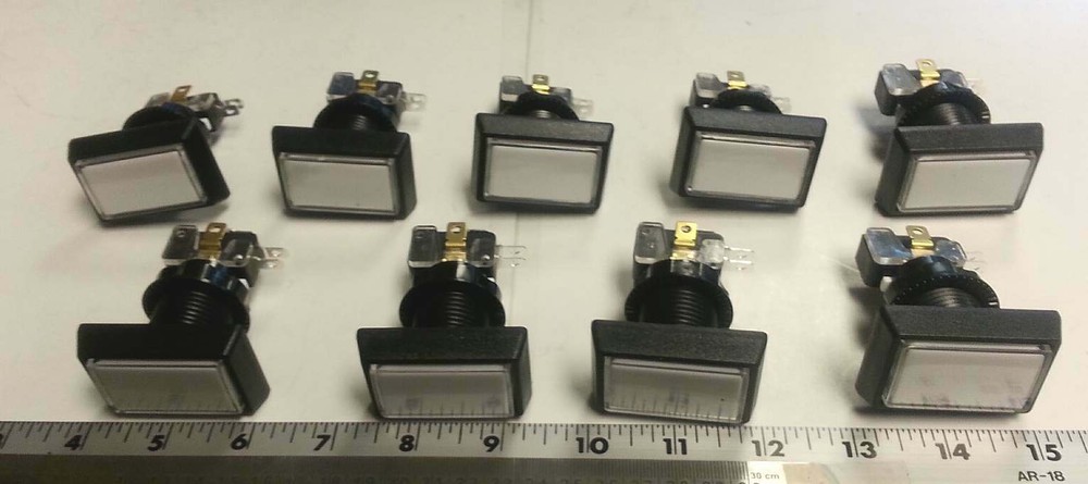 Dixie Narco soda machine selection button replacements for live display - qty. 9