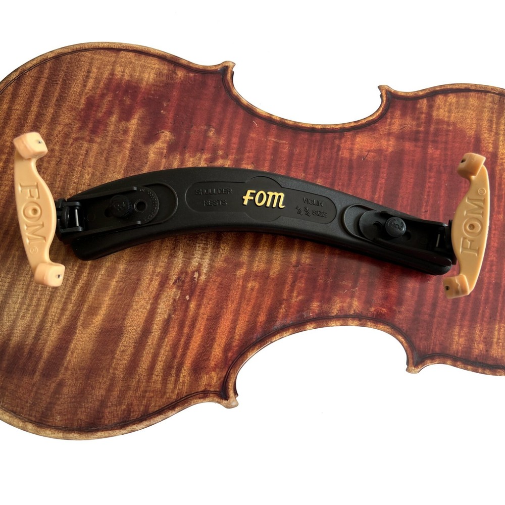 Violin Shoulder Rest Support for 4/4-3/4 Violin Adjustable Black Pad