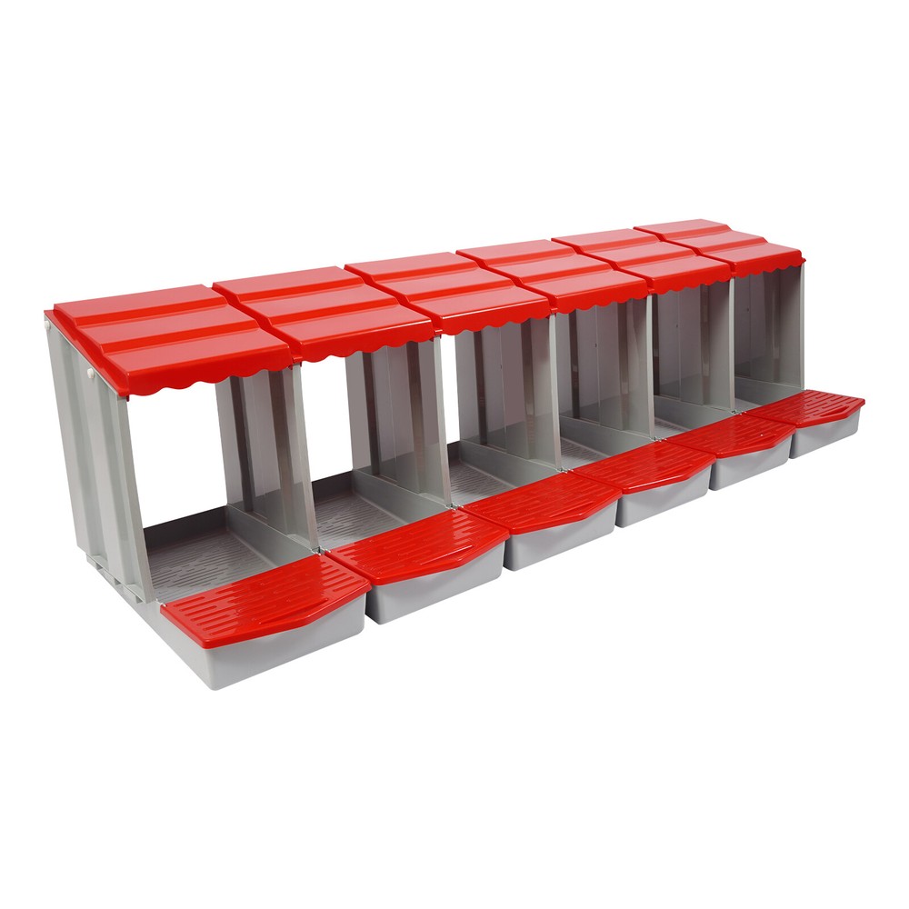 Modern Chicken Laying Boxes With Egg Collection Nesting Boxes 222.8*51.5*46.5cm