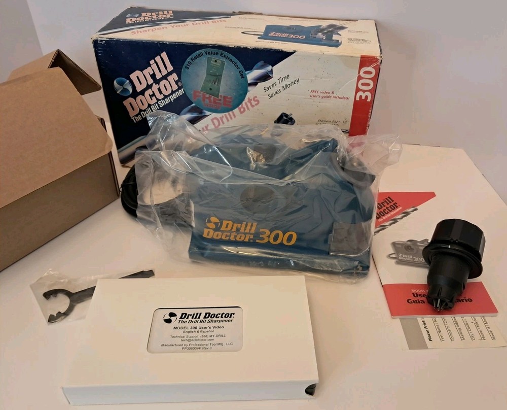 Drill Doctor The Drill Bit Sharpener Model 300 New Sharpens 3/32" to 1/2" Bits