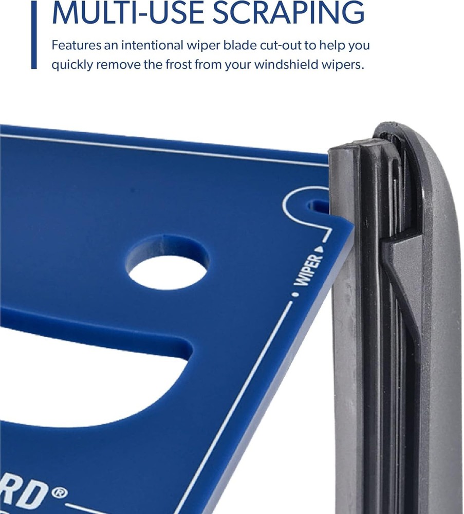 FrostGuard Scrape Buddy Car Ice Scraper - Blue Frost