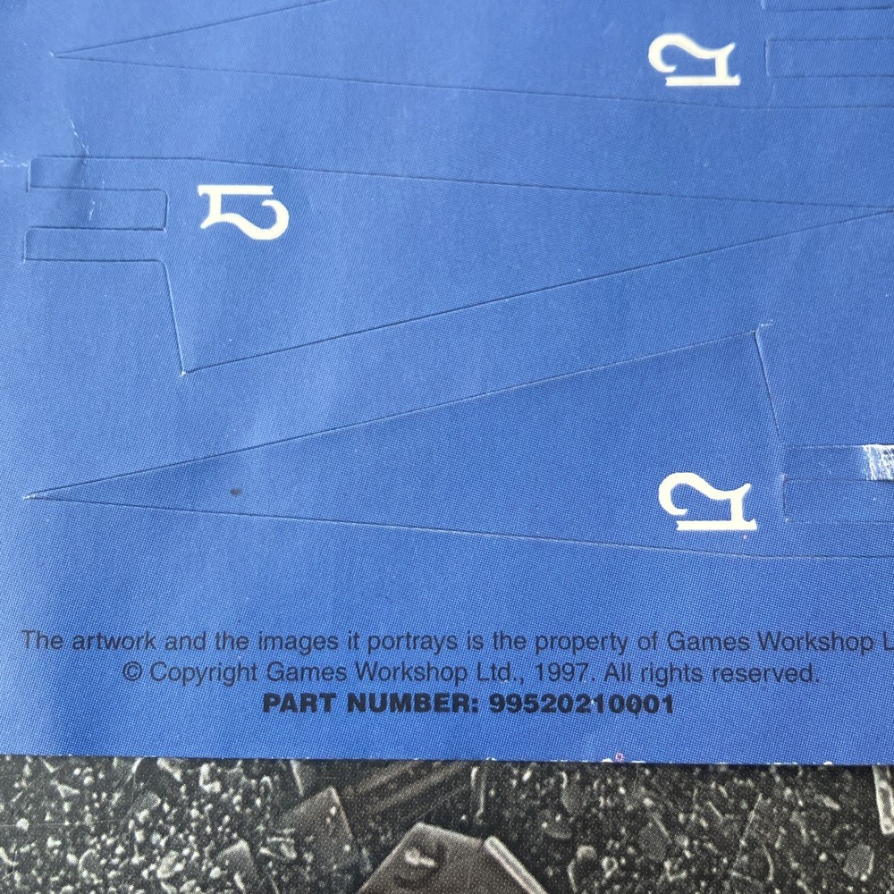 Warhammer High Elves Silver Helms Flags Banner Sticker Sheet OOP