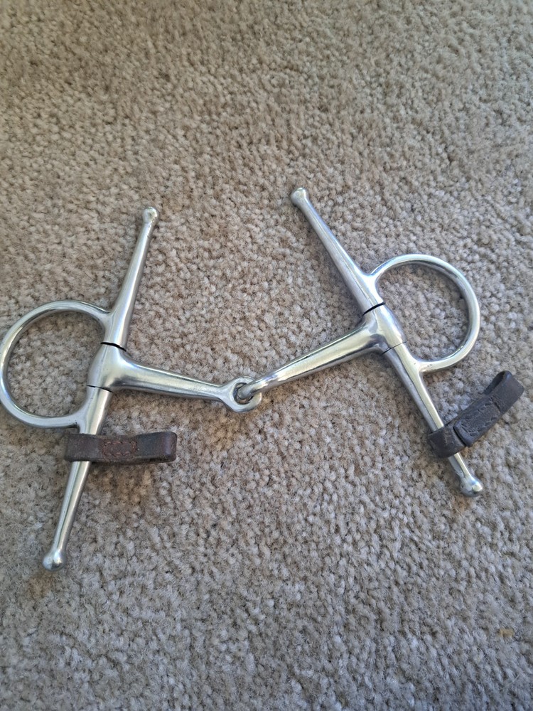 Full Cheek Snaffle Bit with Keepers "5" Great Condition