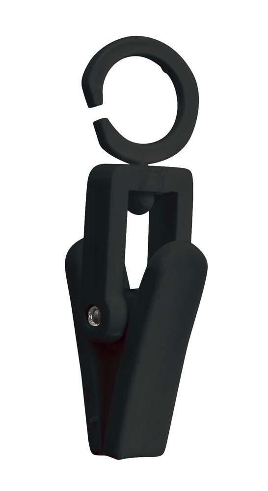 SSWBasics Black Plastic Swivel Clips - Pack of 50