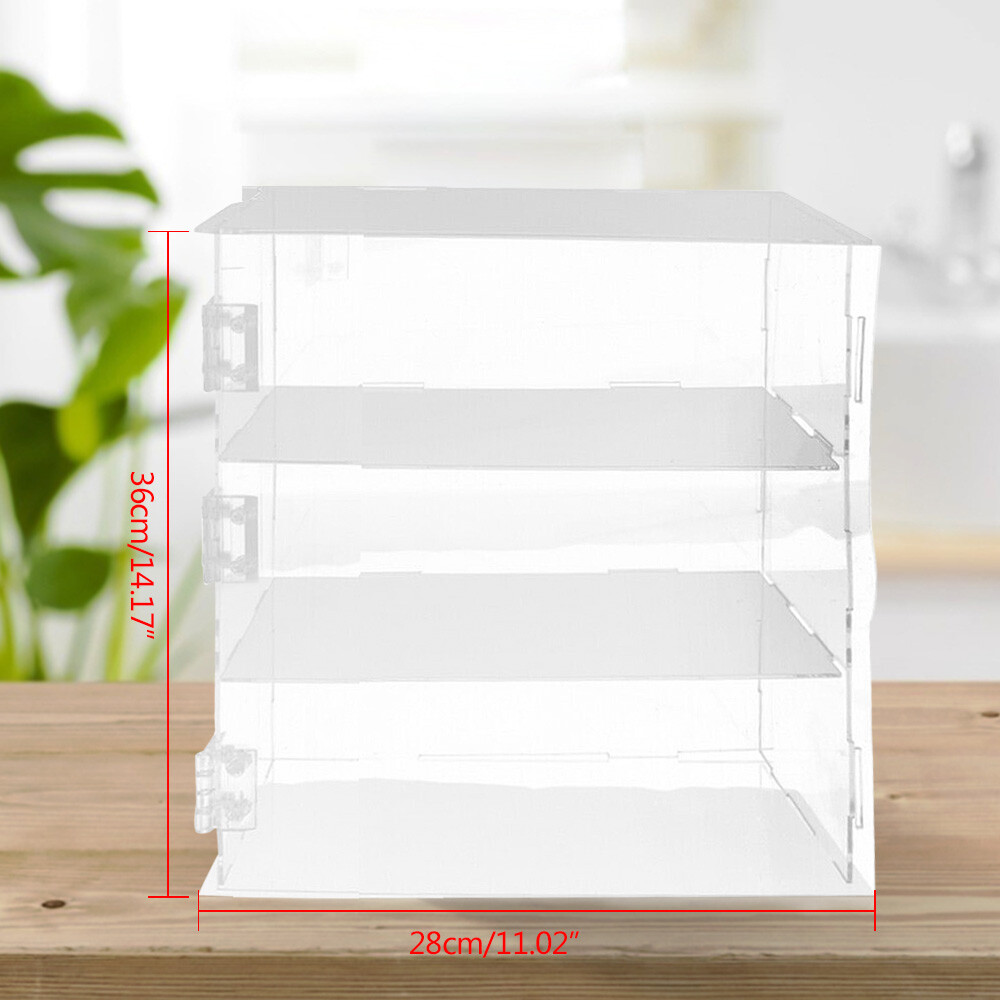Clear Acrylic Display Box Bakery Pastry Display Case Donut Display Shelf Cake