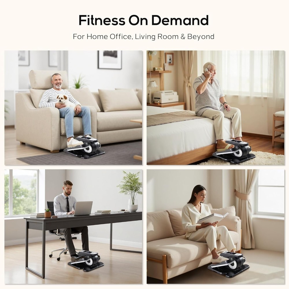 Under Desk Elliptical Machine with-Remote Control