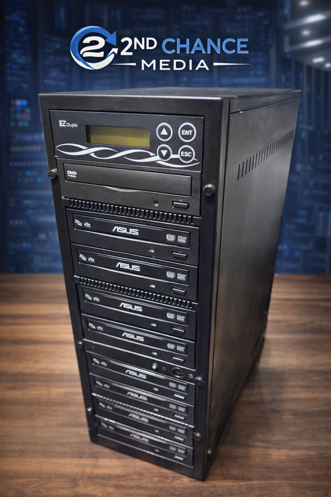 ASUS 10 Rack CD/DVD Duplicator POWERFUL Standalone Copier – Tested Power On