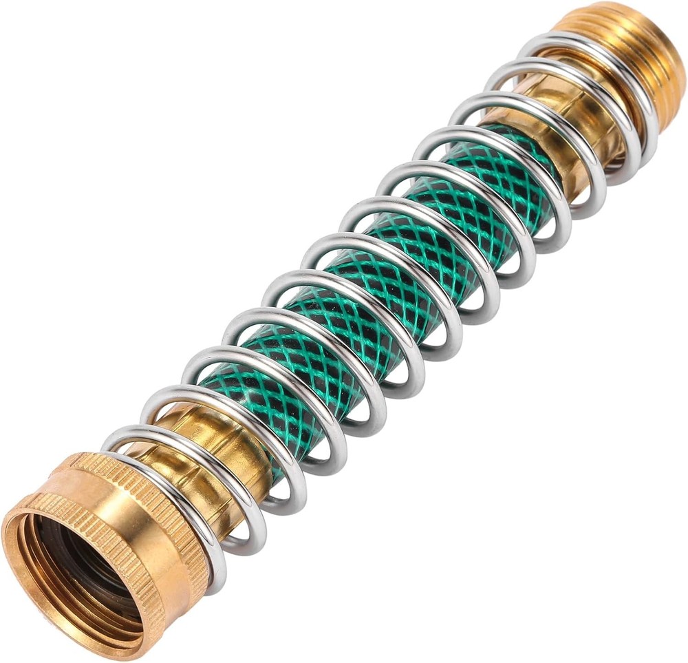 Garden Hose Extension Adapter, Hose Kink Protector with Coil Spring, 2 Pack