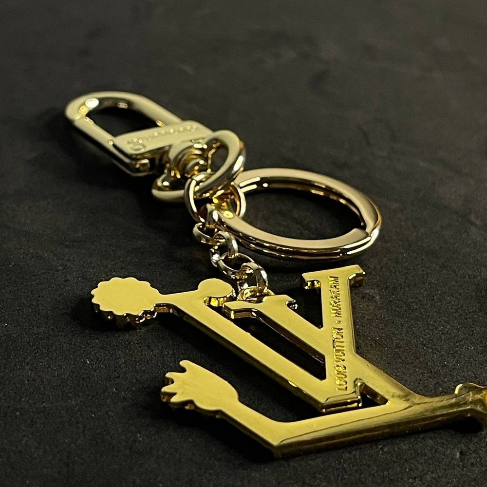 Louis Vuitton Gold LV Key Chain
